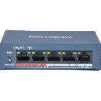 Продавам POE SWITCH HIKVISION DS-3E0105P-E, 100MB, 60W, 4+1, снимка 1 - Суичове - 43852862