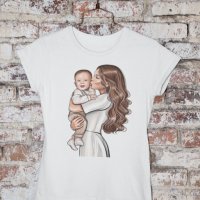 Тениски комплект за майка и дете Мама и аз еднакви, снимка 5 - Тениски - 33218439