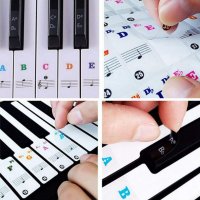 Стикери за пиано и йоника: Ноти и букви , снимка 2 - Пиана - 32941570