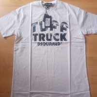 Мъжка памучна тениска DSQUARED2 WHITE размер XL, снимка 1 - Тениски - 43129812