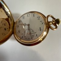 Златен 14к.Часовник Unikum Swiss made., снимка 2 - Джобни - 43213414