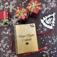 Романтична коледна картичка , снимка 2 - Коледни подаръци - 38563933