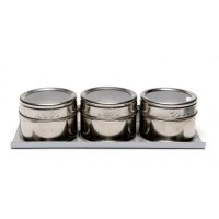 Магнитни кутийки за подправки - неръждаема стомана, снимка 6 - Аксесоари за кухня - 39245669