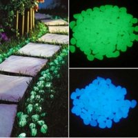 светещи камъчета камъни 100 броя - едноцветни и микс от цветове, снимка 10 - Градински мебели, декорация  - 37387977