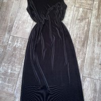 Нова дълга ежедневна черна рипс плисе еластична рокля рипс 44 нолер , снимка 15 - Рокли - 37612454