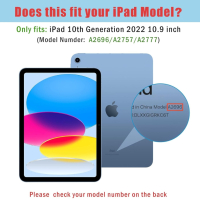 iPad 10. Generation 2022 10,9 калъф / кейс за таблет, снимка 2 - Таблети - 44867014