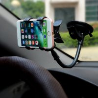 Универсална стойка с дълго рамо за мобилен телефон GPS камера за стъкло на автомобил кола , снимка 2 - Аксесоари и консумативи - 26540495