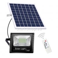 Соларен LED прожектор с панел – 300W, снимка 1 - Соларни лампи - 38417570