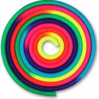 Многоцветно въже за художествена гимнастика . , снимка 1 - Художествена гимнастика - 37172012