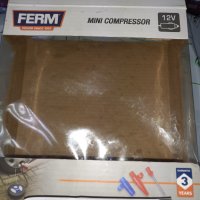 Мини Компресори FERM CRM1051 за кола / 12V / 3 приставки, снимка 2 - Индустриална техника - 39326831