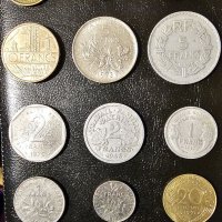 Голям лот стари монети Франция в добро състояние, снимка 1 - Нумизматика и бонистика - 40074019