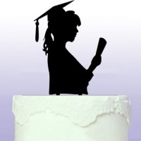 Абитуриент Студент Абсолвент дипломиране завършване топер украса табела за торта, снимка 1 - Други - 21182254