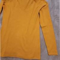 Блузка фино плетево , тютюнево жълто наситен хубав тузарски цвят. , снимка 6 - Блузи с дълъг ръкав и пуловери - 43183193