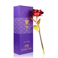 24K Gold Rose Златна роза Луксозен подарък за Св. Валентин , 8-ми март, снимка 4 - Романтични подаръци - 39624277