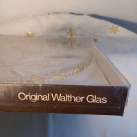 Немско двуцветно стъклено плато Walhter glass , снимка 7 - Прибори за хранене, готвене и сервиране - 35105202