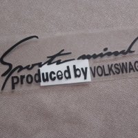 Качествен винилов стикер за преден капак на Фолксваген Volkswagen / Sport mind produced by Volkswage, снимка 5 - Аксесоари и консумативи - 37845086