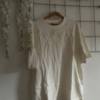 Бяла Тениска Oversized Нова, снимка 4 - Тениски - 44862933
