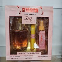 Подаръчен сет Sensation For Women Exclusive Collection Eau De Parfum, снимка 1 - Дамски парфюми - 43352360