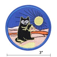 Нашивка за дънки, блузи и др. - Черна котка, снимка 1 - Други - 28142499
