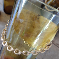 Винтидж комплект за  Сангрия от кехлибарено стъкло 70- те години на миналия век. Кана и 6 чаши, снимка 10 - Сервизи - 44875352