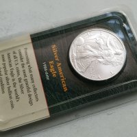 Сребърна монета 1 долар 2000г, снимка 3 - Нумизматика и бонистика - 32385509