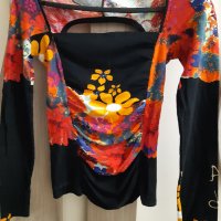 Ефектна блуза. Размер М., снимка 1 - Блузи с дълъг ръкав и пуловери - 43092127