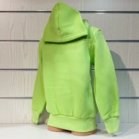 Нов детски изчистен суичър в неонов зелен цвят с качулка, снимка 6 - Детски анцузи и суичери - 38173826