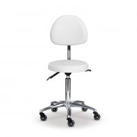 Козметичен/фризьорски стол - табуретка с облегалка Rita 53/73 см, снимка 3 - Друго оборудване - 26788037
