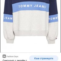 Tommy Hilfiger Sweatshirt Oversize Womens Size L НОВО! ОРИГИНАЛ!, снимка 12 - Спортни екипи - 32673972