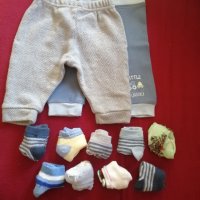 Бебешки клинчета с чорапки 0-3 месеца, снимка 1 - Бебешки чорапи - 43907459