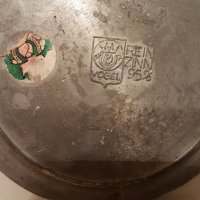 Стара цинкова чинийка 13см Отлична!, снимка 4 - Антикварни и старинни предмети - 27171947