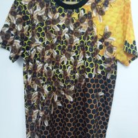 Арт тениска с пчелички, снимка 3 - Други стоки за животни - 28689149