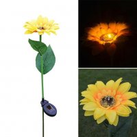 Соларна лампа слънчоглед Solar Sunflower Lamp, снимка 9 - Соларни лампи - 32843015
