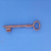 Стар метален ключ за врата 2, снимка 2 - Колекции - 28299849