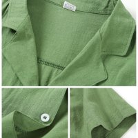  Мъжка лятна риза с къс ръкав, 8цвята - 023, снимка 10 - Ризи - 40003958