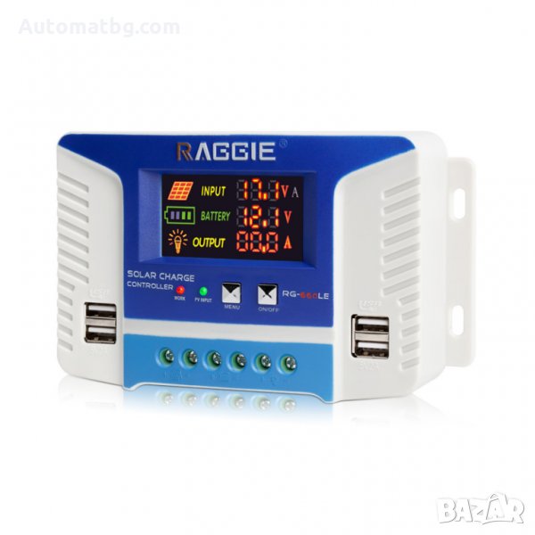 Контролер Automat, PWM, 12V, 24V, 60A, Kонтролер за зарядно устройство за слънчеви панели, снимка 1