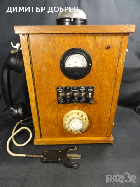 СТАР РЕТРО СОЦ НРБ ТЕЛЕФОН С ШАЙБА ТЕЛЕФОННА ЦЕНТРАЛА, снимка 1