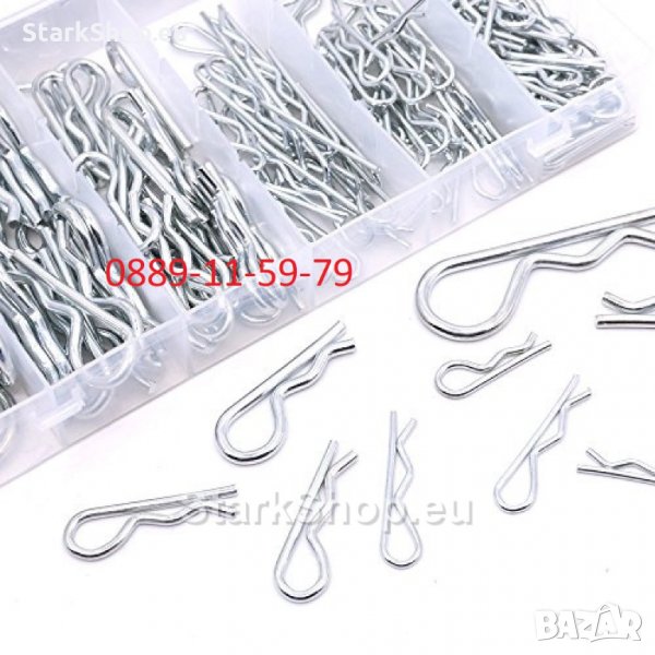  Комплект Шплент Пружинен в кутия – 110бр., снимка 1