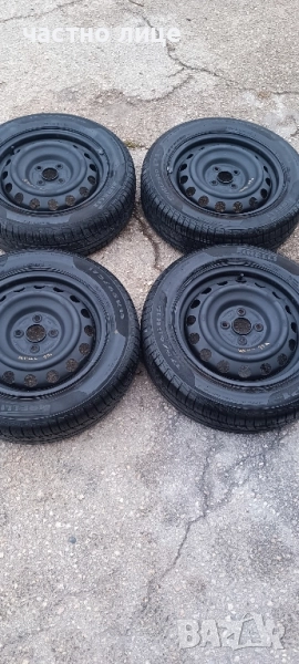 4 броя ламаринени джанти 15 цола,4/100, снимка 1