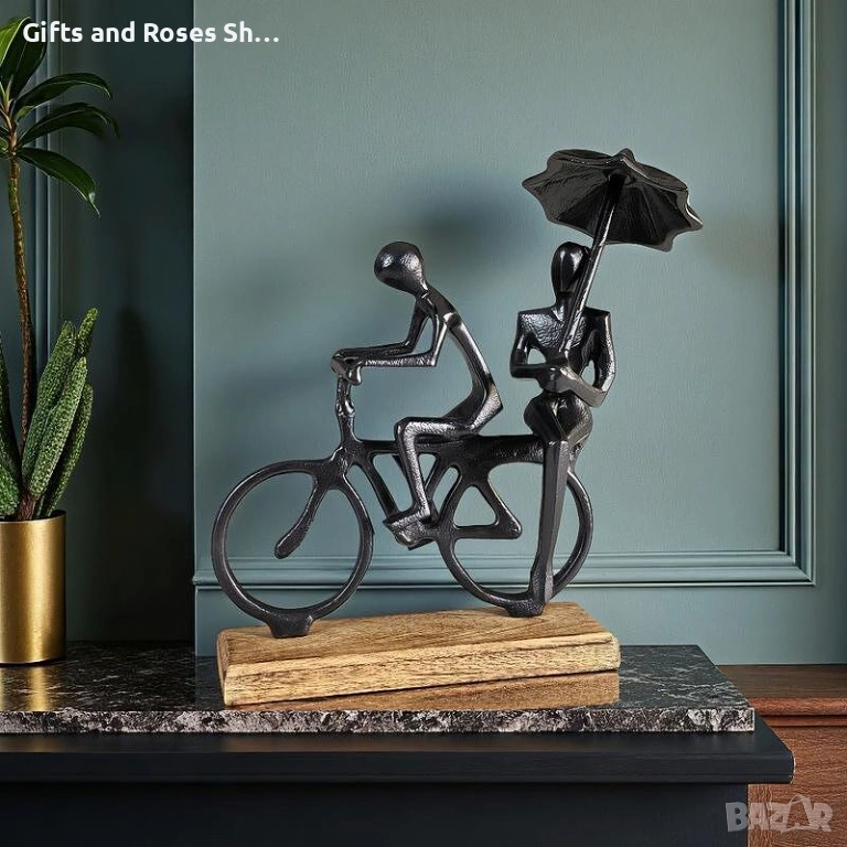 Декоративна статуетка Любов под дъжда, снимка 1