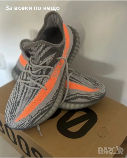 Adidas Yeezy Boost 350 Мъжки Сиви Маратонки👟Мъжки Спортни Обувки В Сив Цвят Код P689, снимка 1