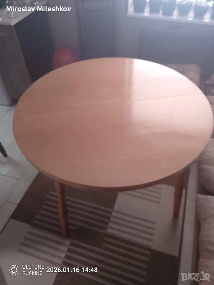 трапезна маса от масивно дърво, снимка 1