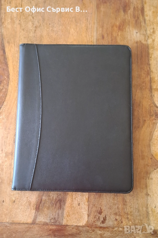 папка луксозна за документи кожена черна A4 , снимка 1
