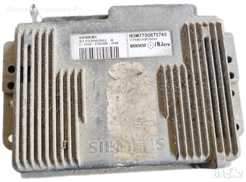 компютър RENAULT MEGANE SCENIC 1.6 SIEMENS S115300202 A, S115300202A, HOM,7700875745, 7700105980 , снимка 1