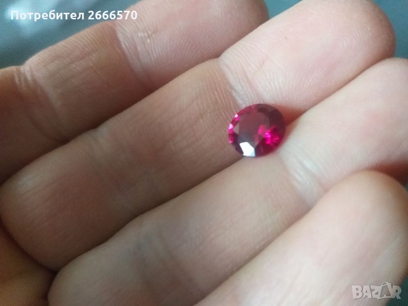 Натурален сертифициран рубин , диамант изомруд сапфир, снимка 1