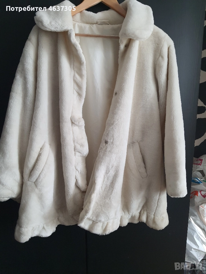 марково бяло еко палто, снимка 1