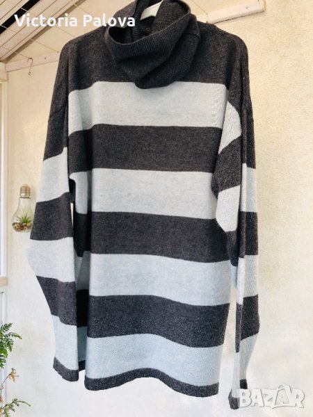 🇩🇪 Тънко вълнено модерно поло, снимка 1