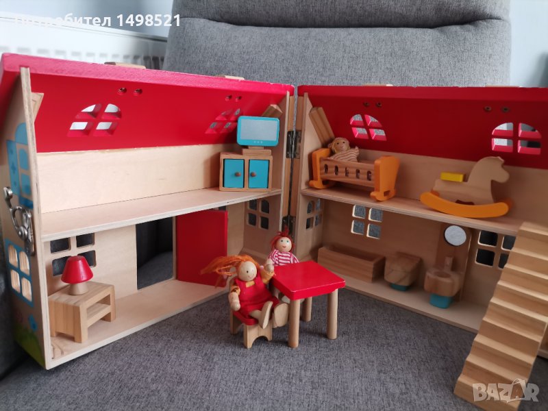Дървена къщичка за игра, снимка 1