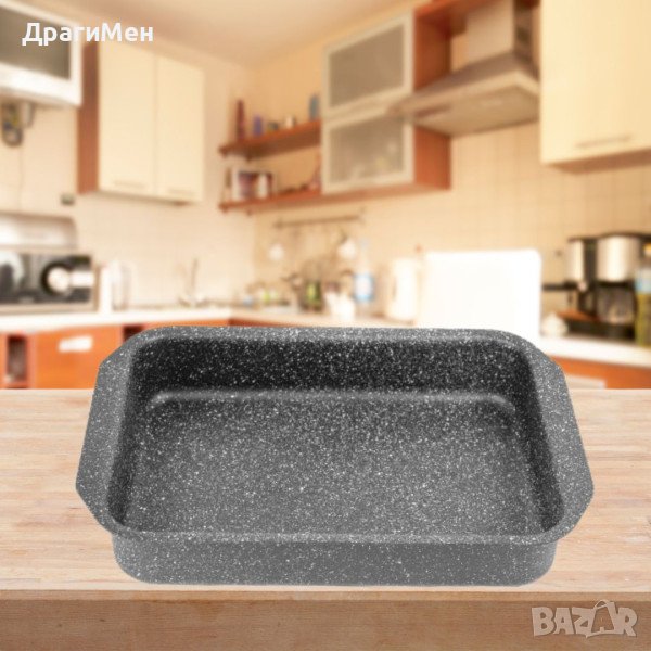 Тава за печене с мраморно незалепващо покритив, снимка 1