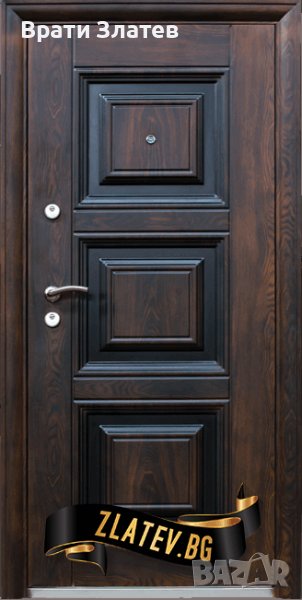 Входна метална врата с вграден праг, снимка 1